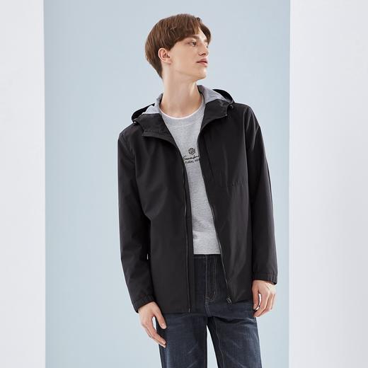 【特价】柒牌男装连帽夹克衫春秋新款时尚潮流印花中青年男士茄克外套	124K70020 商品图1