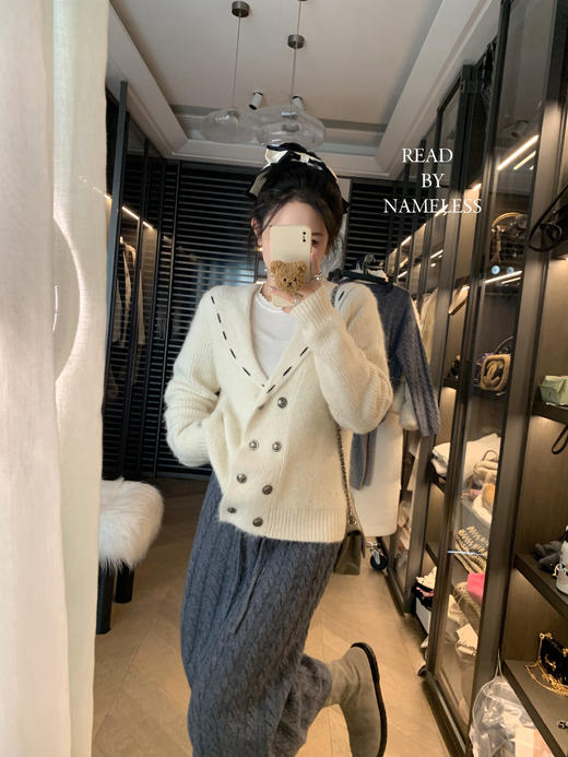 Read Nameless /海军学院风羊驼毛外套+小百褶裙（送腰带） 商品图6