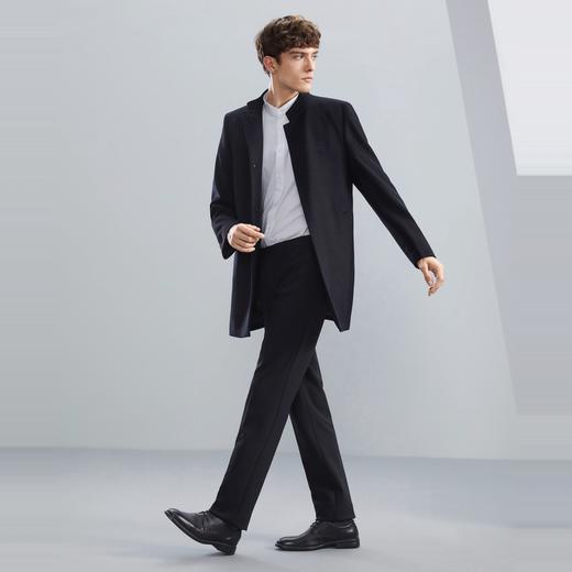 【中华立领】柒牌男士毛呢大衣冬季厚款可拆卸羽绒内胆含羊绒外套	125D70310 商品图3