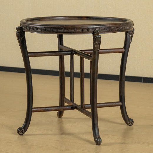 二十世纪 紫檀折叠式四足圆台 商品图4