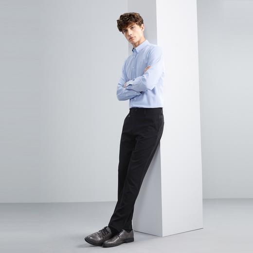【含羊毛】柒牌男装休闲裤男秋季新品商务通勤中腰直筒工装裤	125H70570 商品图3