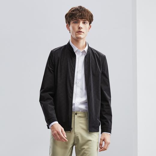 【双面穿】柒牌立领夹克男春季新款商务休闲字母满印男装外套	124K70080 商品图1