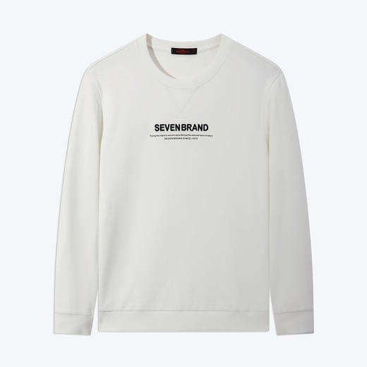 【抗静电】柒牌男士卫衣春秋款时尚字母印花多色圆领休闲长袖上衣	125W70070 商品图4