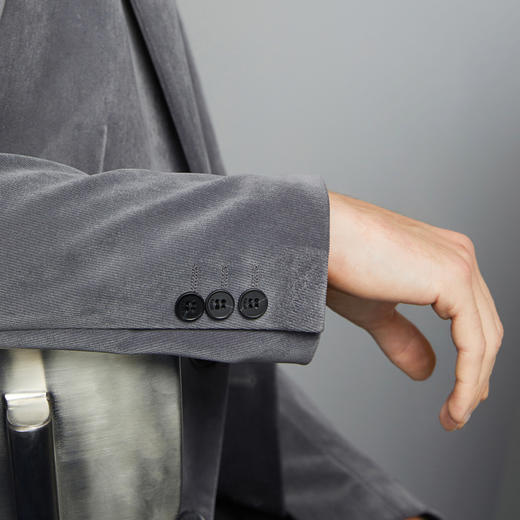 【灯芯绒】柒牌休闲西装男秋冬新款面试新郎结婚修身西服外套	125C70100 商品图2