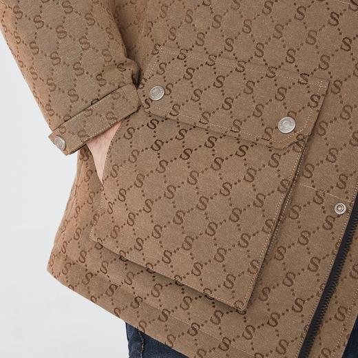 【90白鸭绒】柒牌羽绒服男冬季时尚字母提花可拆卸帽厚款羽绒外套	125E70030 商品图3