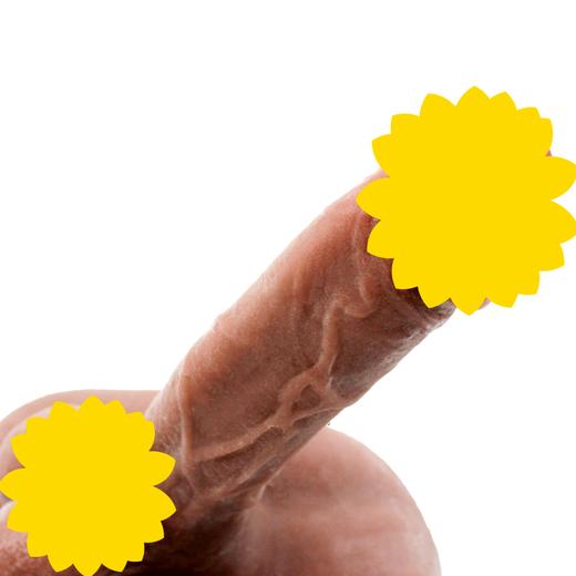 白皮黑皮体育生猛男坐地炮阳具倒模随意弯曲两种肤色 商品图3