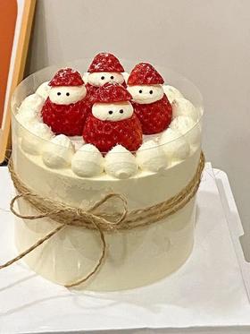 圣诞草莓雪人
