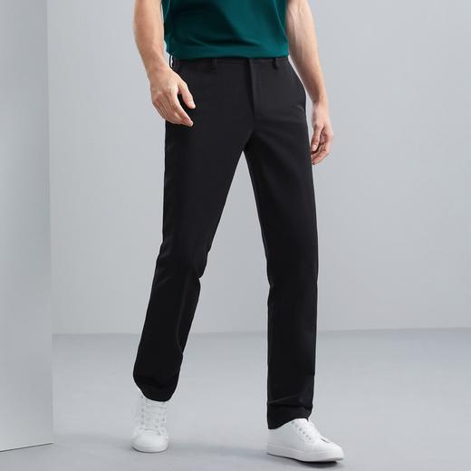 柒牌休闲长裤男秋冬新款商务通勤含羊毛保暖男士合体直筒裤子	125H71400 商品图1