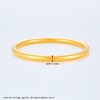 【限时克减150元】足金999.9  【油亮半空心】古法传承(面宽约4.3-4.5mm)古法光圈古法素圈固口古法手镯(GFSZW00022-01)（预售产品下单后不退款不退货不换货不补差价） 商品缩略图3