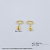 【限时克减150元】足金999 (足金999字印)5G黄金空心光珠圆珠泡钉耳钉（约2.8mm）(5GES00426-01)（预售产品下单后不退款不退货不换货不补差价） 商品缩略图2