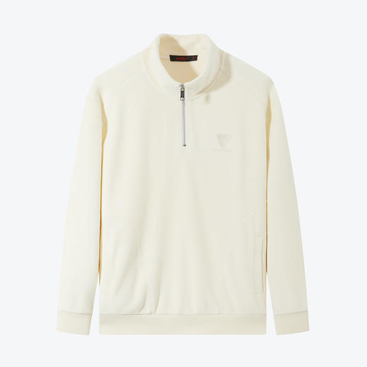 【奥粒绒】柒牌半开襟卫衣男士秋冬厚款时尚休闲百搭立领长袖上衣	125W70340 商品图4