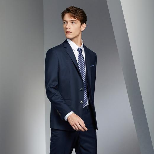 【含羊毛/莱赛尔】柒牌西装男外套春夏季新款商务休闲平驳领西服	126C70270 商品图1