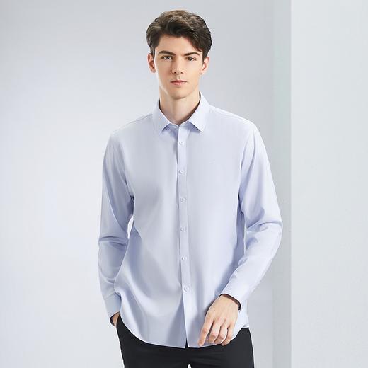 【DP免烫】柒牌男士长袖衬衫2024春季新款纯棉商务正装易打理衬衣	126A71060 商品图1