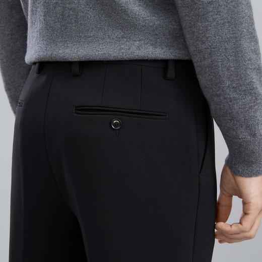 【四面弹】柒牌男装西裤男秋冬厚款商务休闲直筒西装裤长裤子	125H70270 商品图2