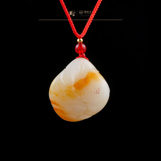 新疆国玉盟世玉和田玉羊脂玉挂件（荷花）【带证书·顺丰物流】 商品图1