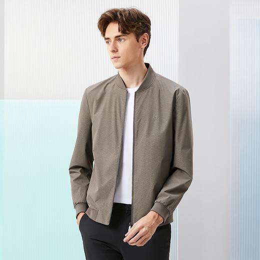 柒牌男装棒球领夹克2024春季新款时尚休闲通勤百搭男士茄克衫外套	126K70120 商品图1