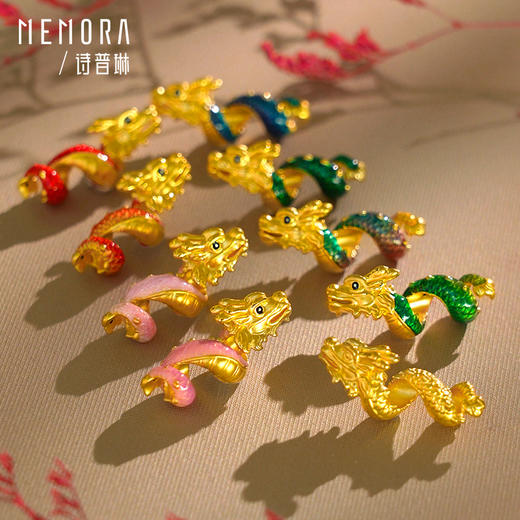 卷卷龙小版 御龙乘风 足金龙转运珠国潮中国风黄金生肖龙宝宝礼物MEMORA诗普琳HP562309、HP562310 商品图2