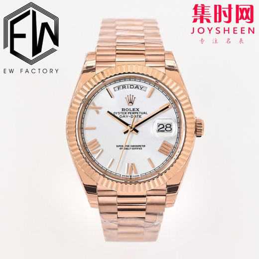 EW劳力士星期日历型系列 全金日志40mm
款式：男士腕表 商品图0