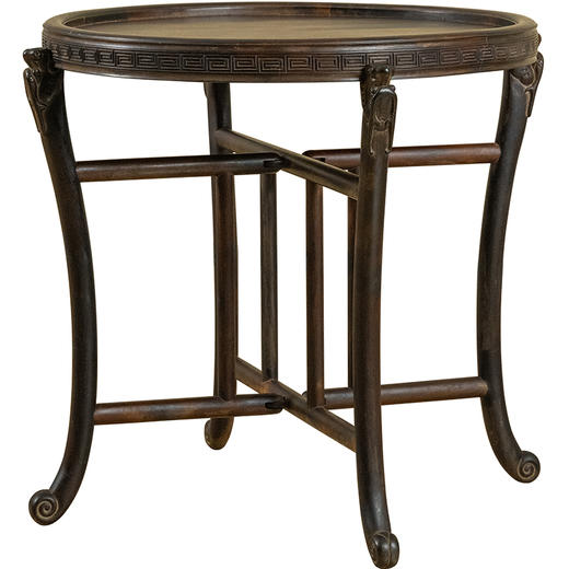 二十世纪 紫檀折叠式四足圆台 商品图5