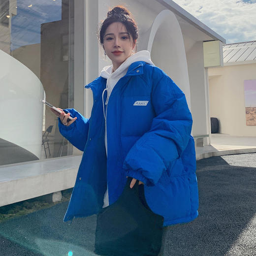 冬季【小个子学院风棉服外套】加厚保暖 宽松 设计感小众面包服女 商品图1