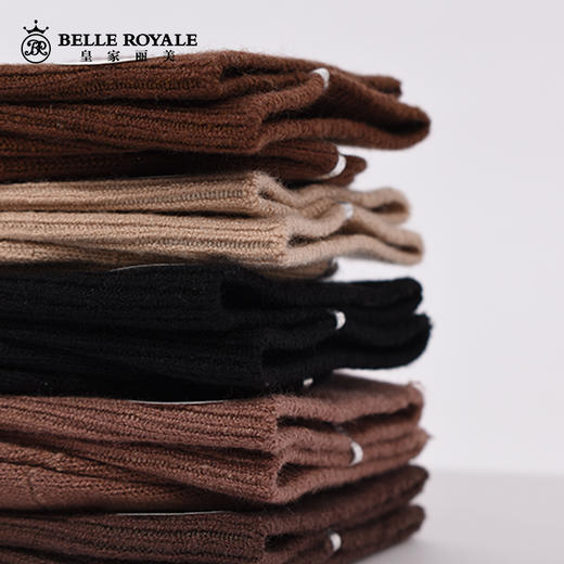 【39元5双，数量拍5】中筒袜秋冬款羊驼绒蓄热堆堆袜复古美拉德纯色长袜WZM3422 商品图4