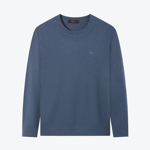 柒牌男士毛衣秋冬新款中青年圆领纯色时尚休闲含羊毛打底毛衫	125Y70020 商品图4