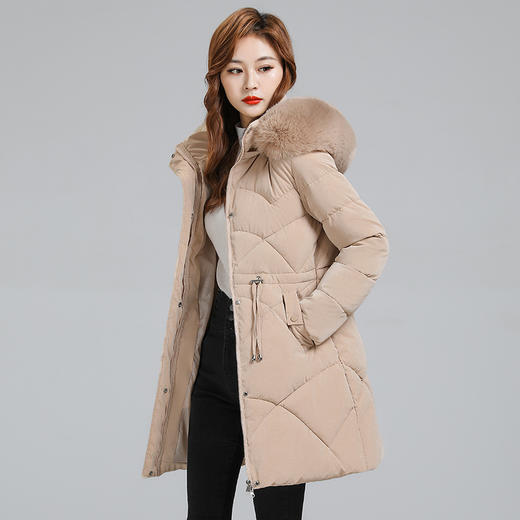 冬季棉衣面包服【大码女装棉服中长款】胖mm 时尚大气 棉袄外套 商品图1