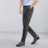 柒牌男士休闲裤春夏新款商务通勤上班灰色条纹印花直筒长裤子	124H71780 商品缩略图1