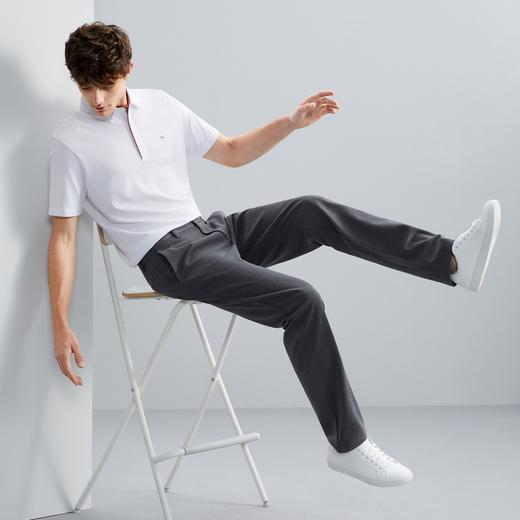 柒牌休闲长裤男秋冬新款商务通勤含羊毛保暖男士合体直筒裤子	125H71400 商品图3