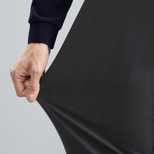 【含莫代尔】柒牌西裤男士秋季新款休闲商务暗格纹提花高弹直筒裤	125H71270 商品图3