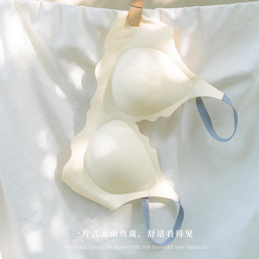 无痕内衣女夏季薄款小胸聚拢3d果冻软支撑裸感收副乳防下垂文胸罩 商品图3