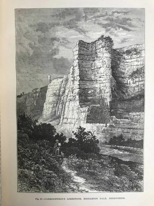 1888年 我们的地球与它的故事（卷2） 百余幅插图（含多幅套色版画） 漆布精装16开 商品图12