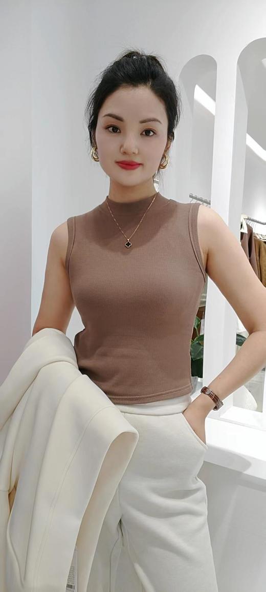 38X112磨毛立领背心打底贴身护胃 商品图4