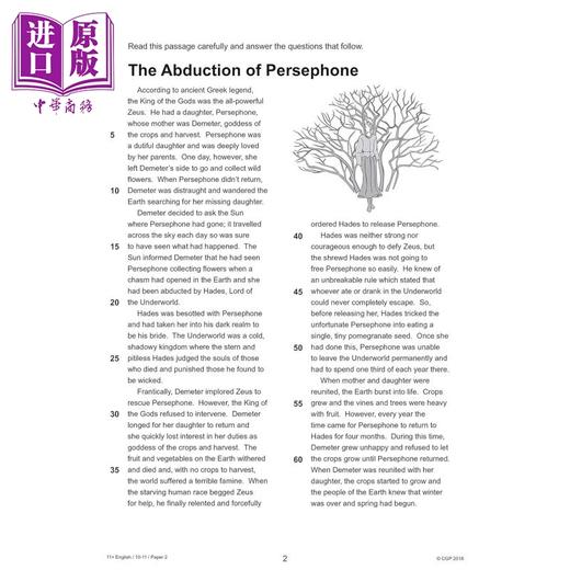 【中商原版】11+ GL English Practice Papers: Ages 10-11 Pack 1 (with Parents Guide & Online Edition) 商品图2