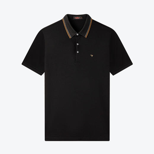 【含桑蚕丝】柒牌短袖男polo衫夏季凉爽抗菌休闲商务青年翻领T恤	124T70560 商品图4