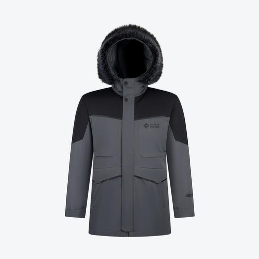 【兔毛内胆】柒牌貉子毛外套男商务休闲轻奢可拆卸帽领尼克服	125J70360 商品图4