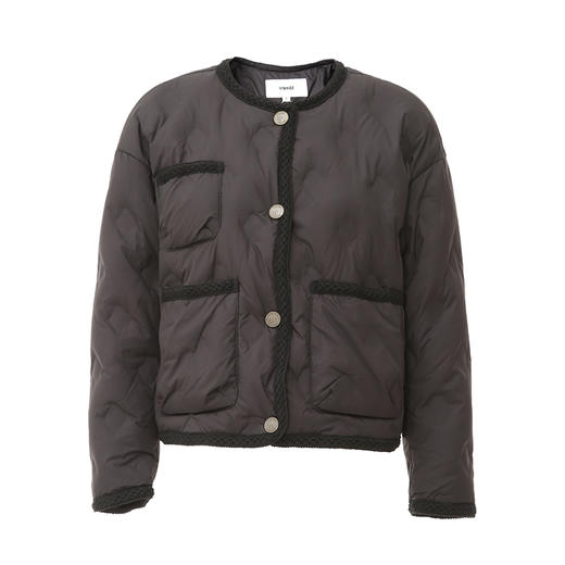 VIMAGE纬漫纪冬季新款纯色时尚个性短款外套女V2011601 商品图5