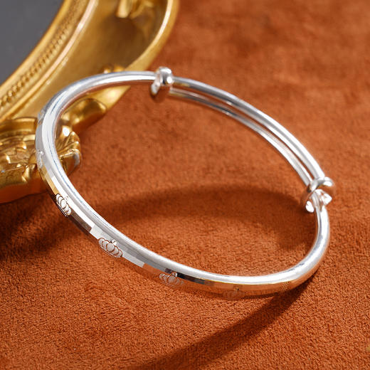 子佩集S990银【女王之冠】手镯【SZ3003】推拉2312 商品图3