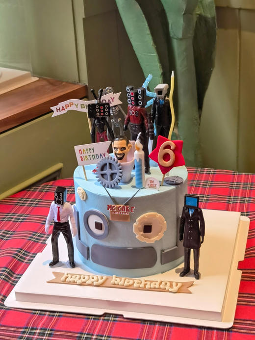 马桶人大战监控人玩具蛋糕 商品图1