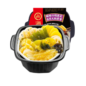 海底捞酸辣什锦蔬菜自煮火锅套餐410g