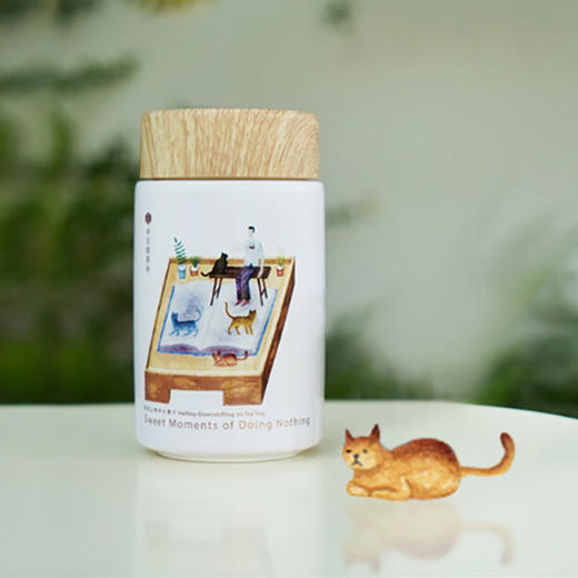 陆宝-半日良根手绘随手杯300ml日常生活 商品图0