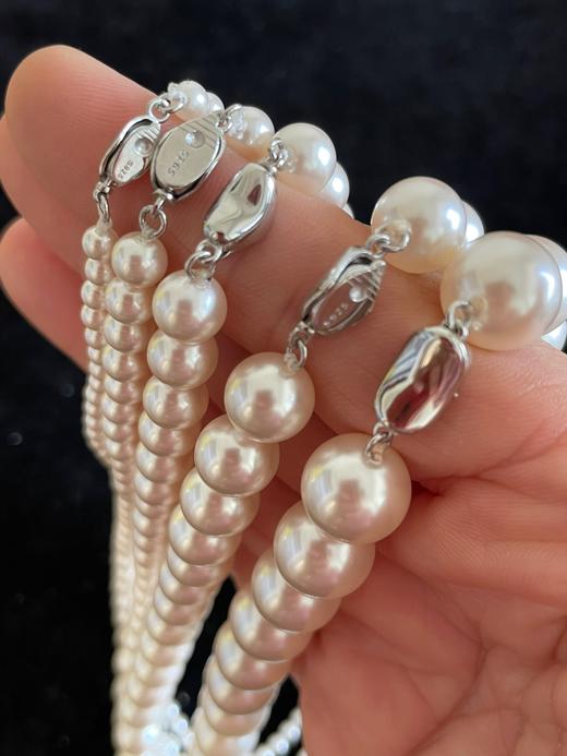 国庆福利，下单项链送耳钉 施华洛珍珠项链 精致好看！4mm 6mm 8mm 10mm 12mm 五个尺寸 商品图5