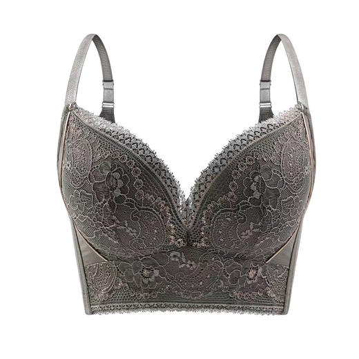 小胸显大 防下垂 收副乳 软钢圈 绣黛花颜调整型文胸 商品图7