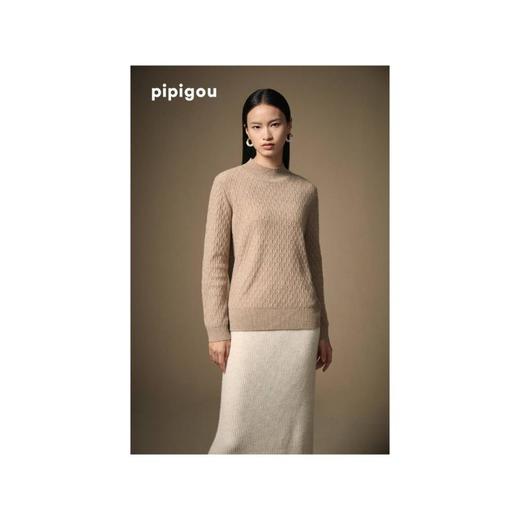 3楼 皮皮狗女式羊绒半高领套衫 商品图0