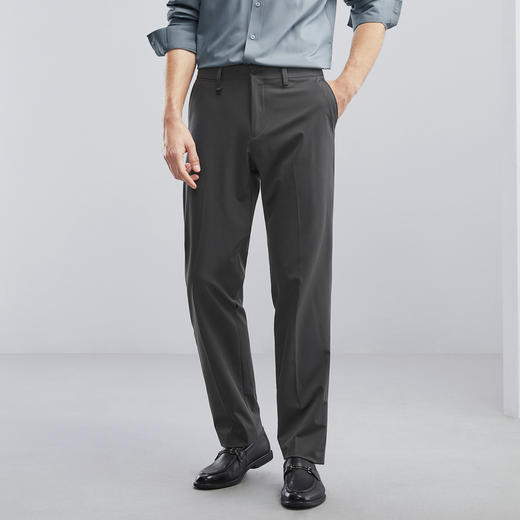 柒牌男士西裤春季新款商务休闲中青年通勤上班直筒西装长裤子	124H72230 商品图1