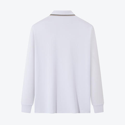 【不变形领】柒牌长袖polo衫男2024春季新款商务休闲百搭翻领T恤	126T73090 商品图4