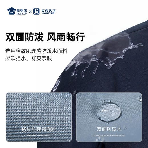 【两穿通勤立领夹克/清仓】防泼水双面穿商务夹克通勤休闲上衣外套 商品图3