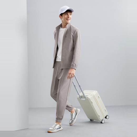 【特价】【华夫格】柒牌立领夹克男秋季新款时尚青年休闲灰色男士外套	125K70540 商品图3