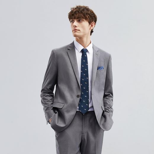 柒牌男士西服春季新款商务休闲中青年绅士平驳领西装单西外套	124C70300 商品图1