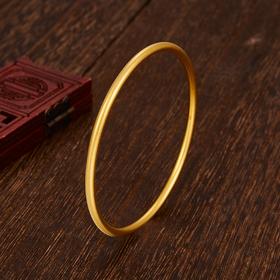 【限时克减150元】足金999.9  【油亮实心】古法传承(面宽约2.7-2.9mm)古法光圈古法素圈固口古法手镯(GFSZW00020-01)（预售产品下单后不退款不退货不换货不补差价）